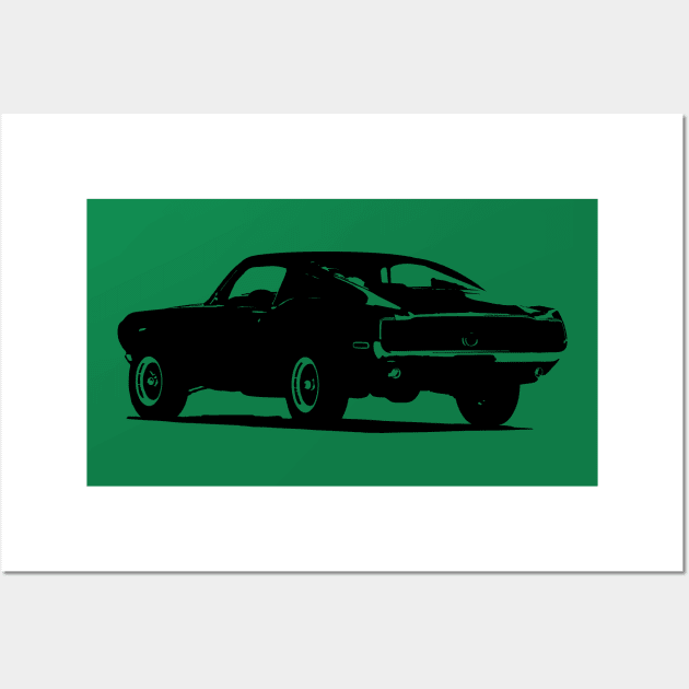 Ford mustang 68 fastback bullitt Wall Art by GalfiZsolt